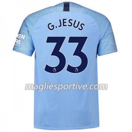 Completo Calcio Manchester City G.Jesus 33 Divisa Prima 2018/2019
